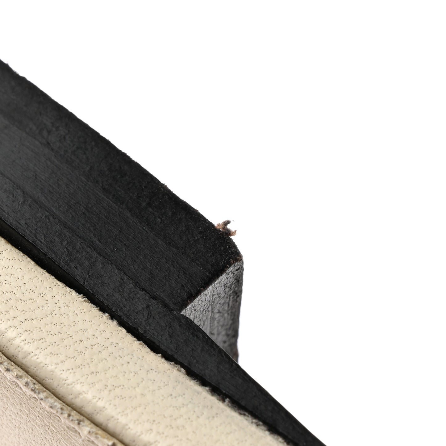 Nappa Quilted Rubber Lido Flat Sandals 38 Wax