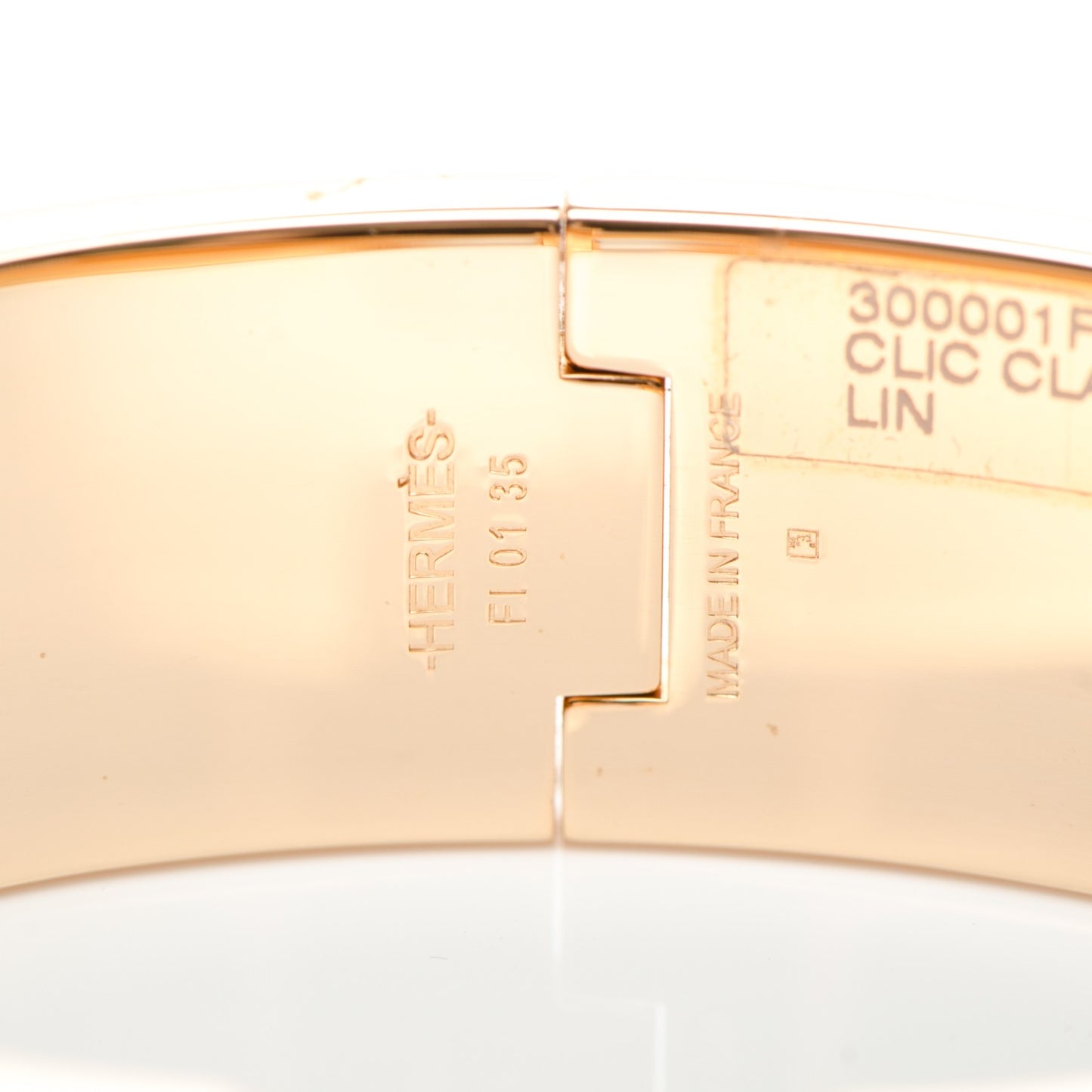 Enamel Wide Clic Clac H Bracelet GM Bleu Lin
