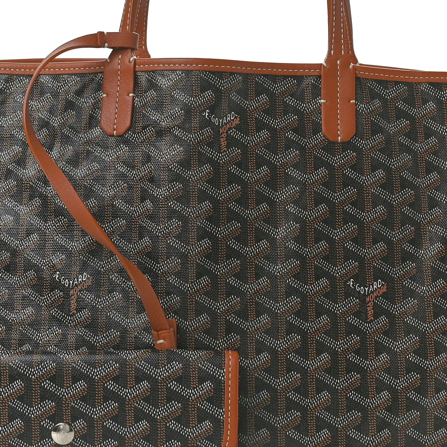 Goyard Goyardine Saint Louis PM Black Gold 8 of 10