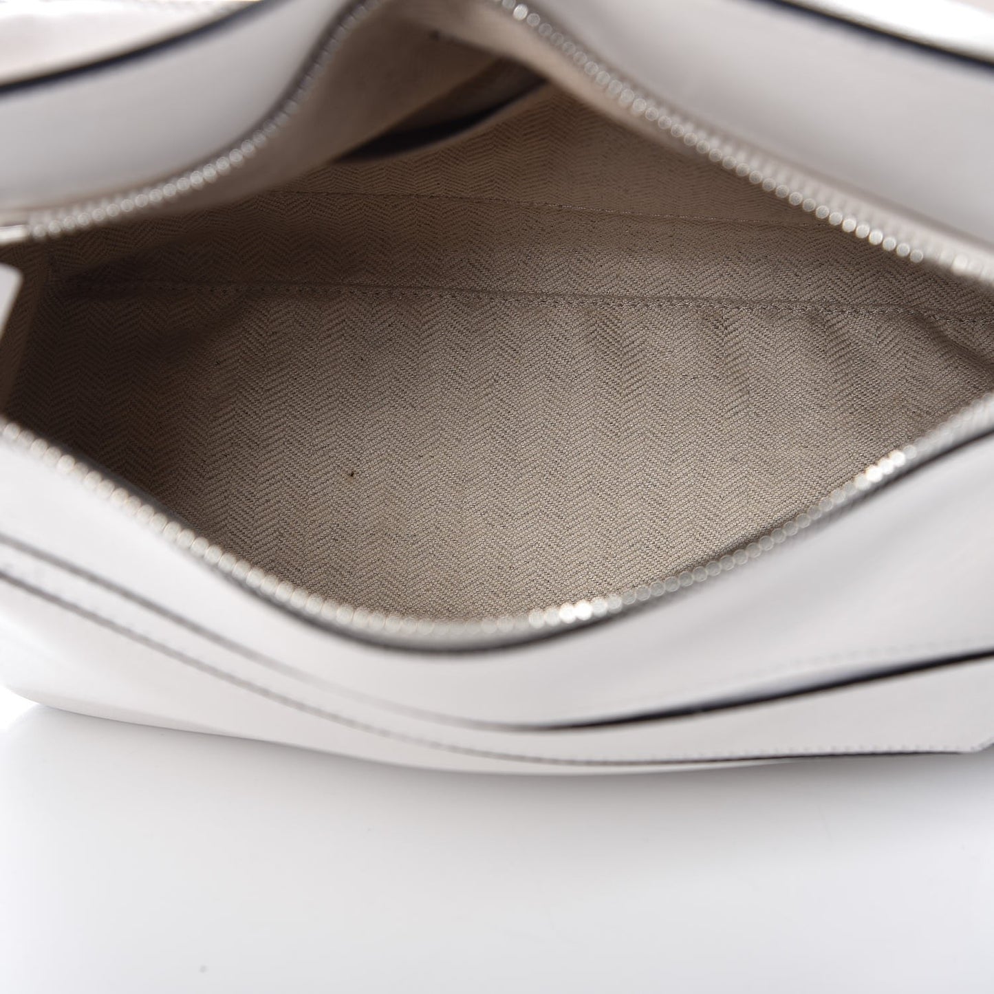 Calfskin Small Puzzle Bag White