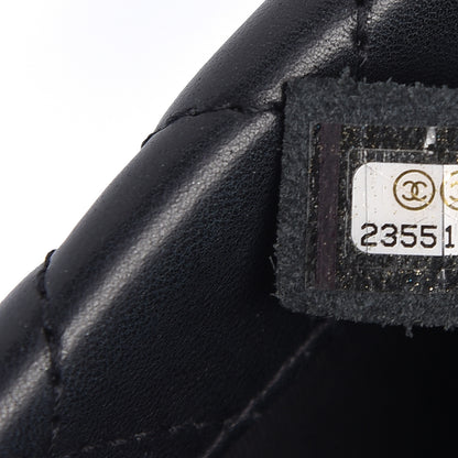 Chanel Lambskin Quilted Fold Up Again Clutch Black 7 of 18