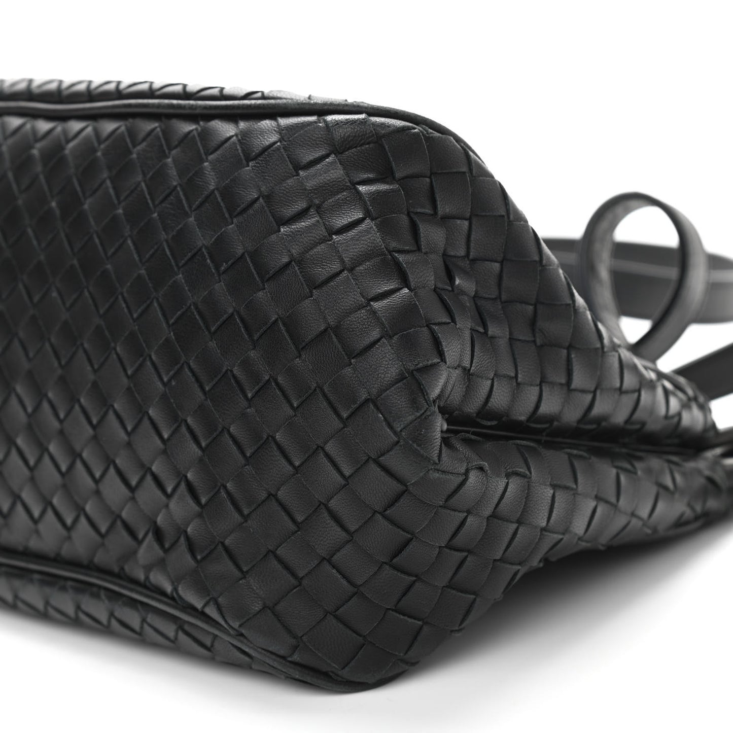 Nappa Intrecciato Shoulder Bag Black