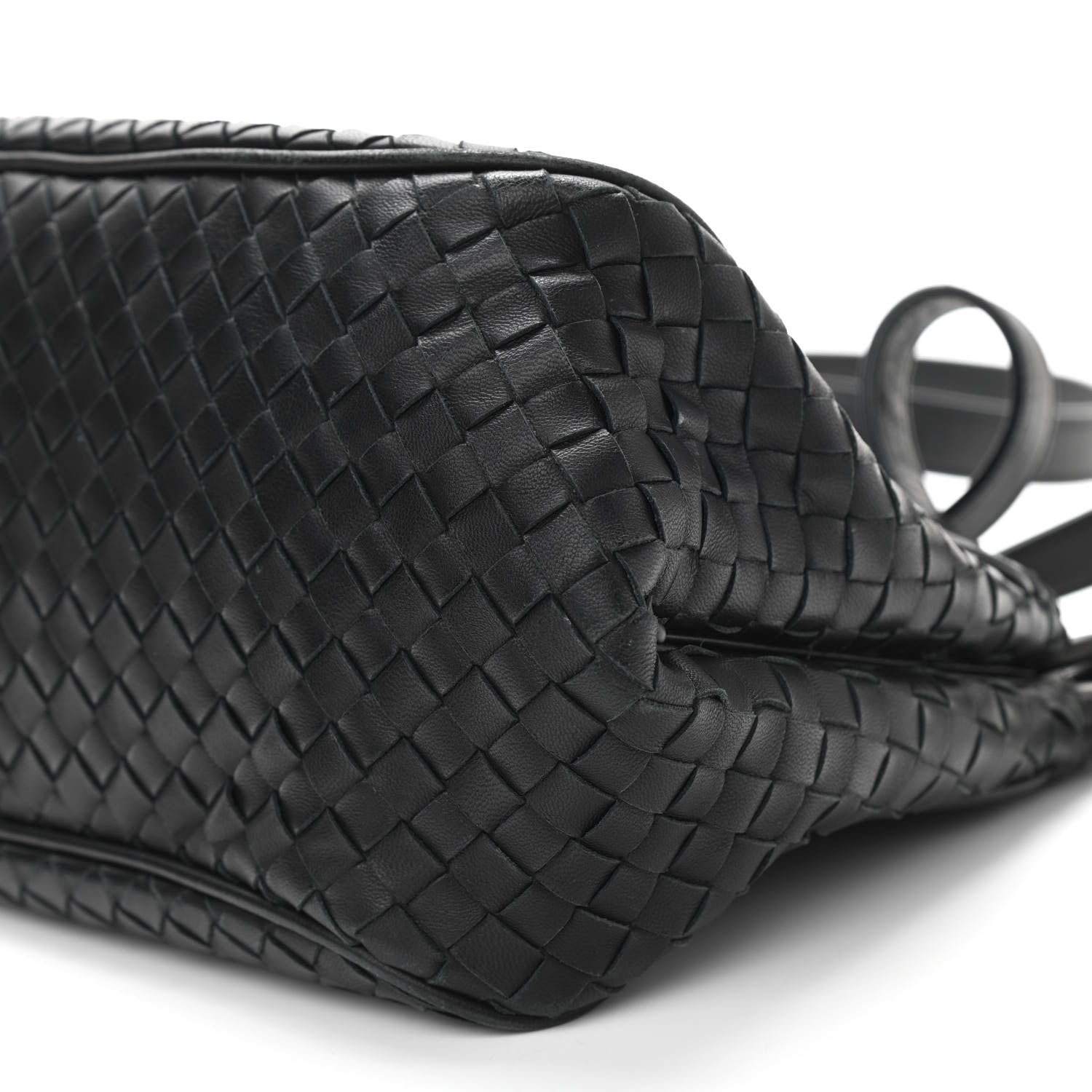 Bottega Veneta Nappa Intrecciato Shoulder Bag Black 9 of 10