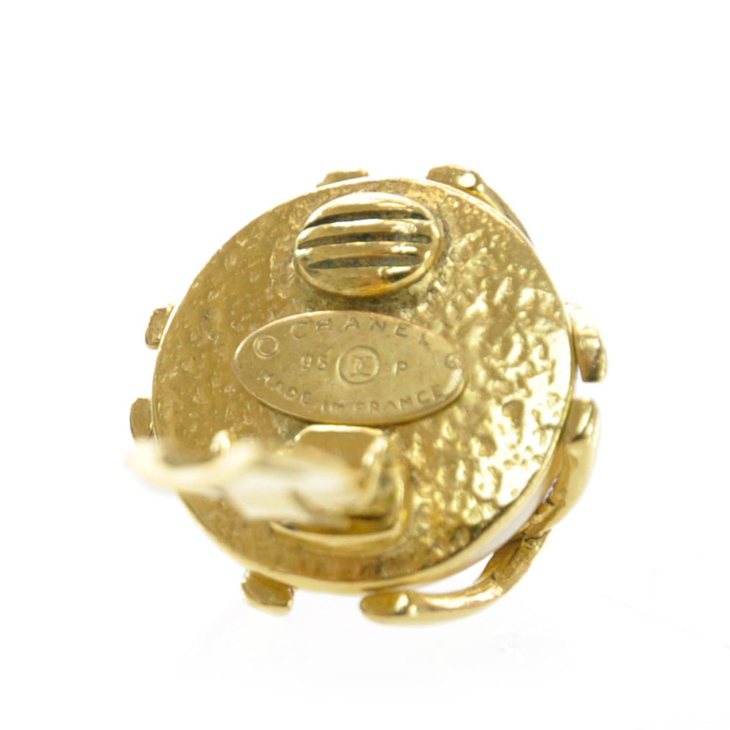 Caged Pearl CC Clip On Earrings