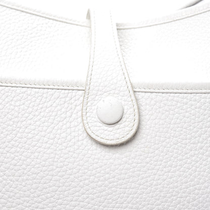 Hermes Taurillon Clemence Evelyne III PM White 12 of 20