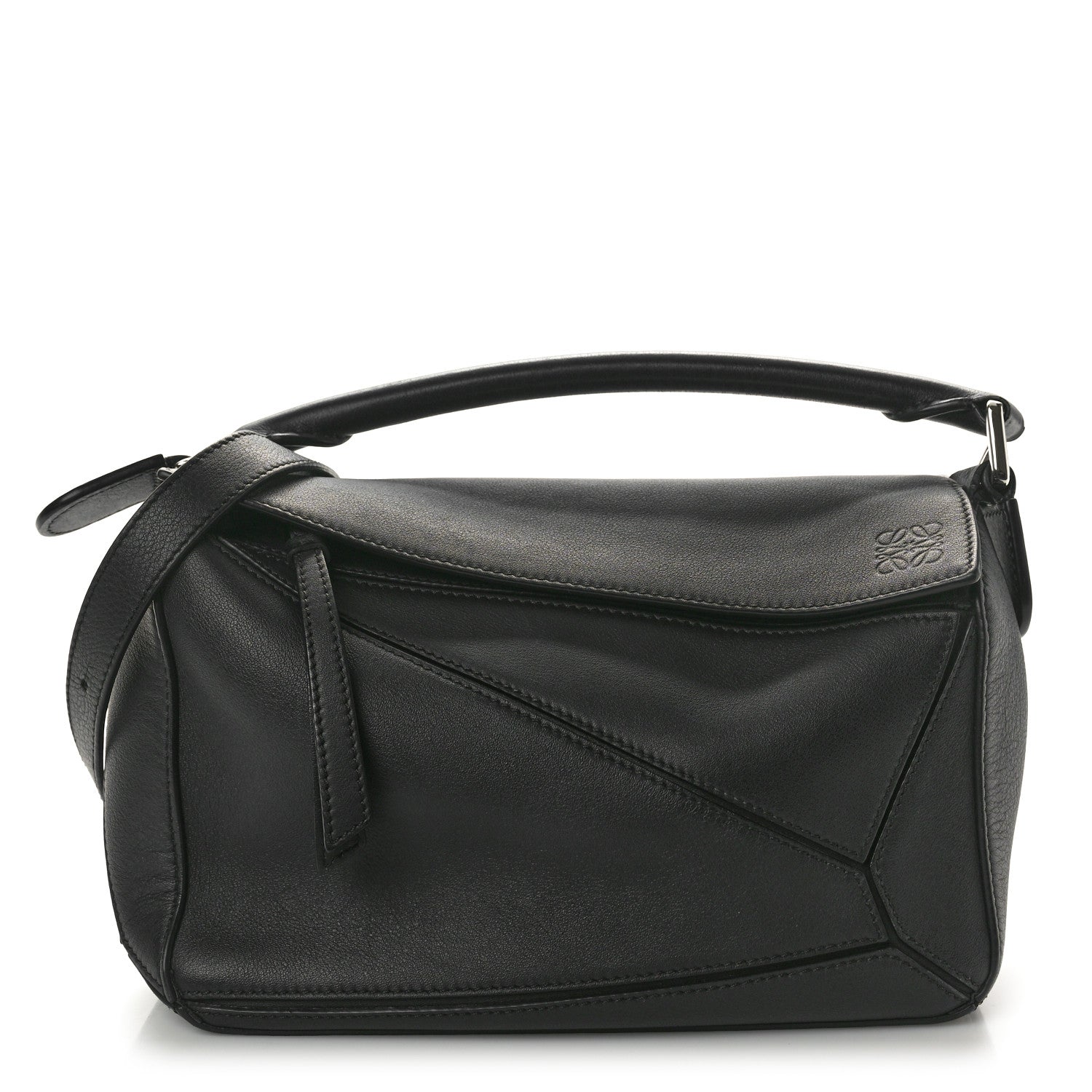 Loewe Calfskin Small Puzzle Bag Black 1 of 8
