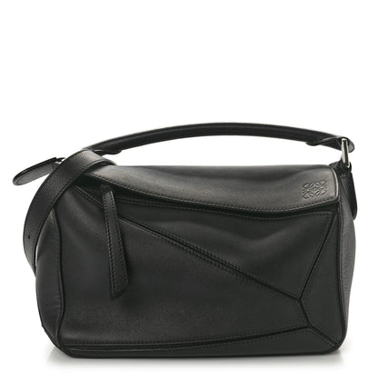 Loewe Calfskin Small Puzzle Bag Black 1 of 8