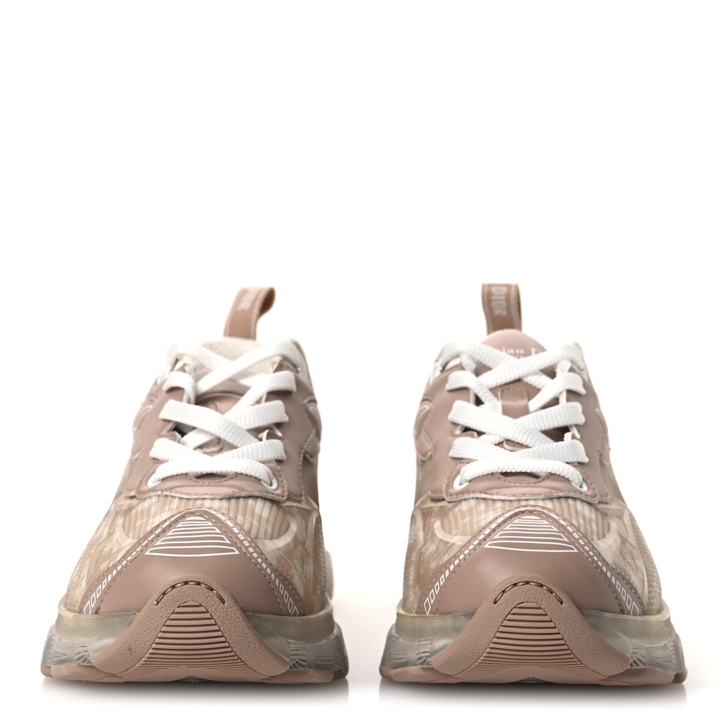 Technical Fabric Rubber Oblique Dior Vibe Sneakers 37 White Nude