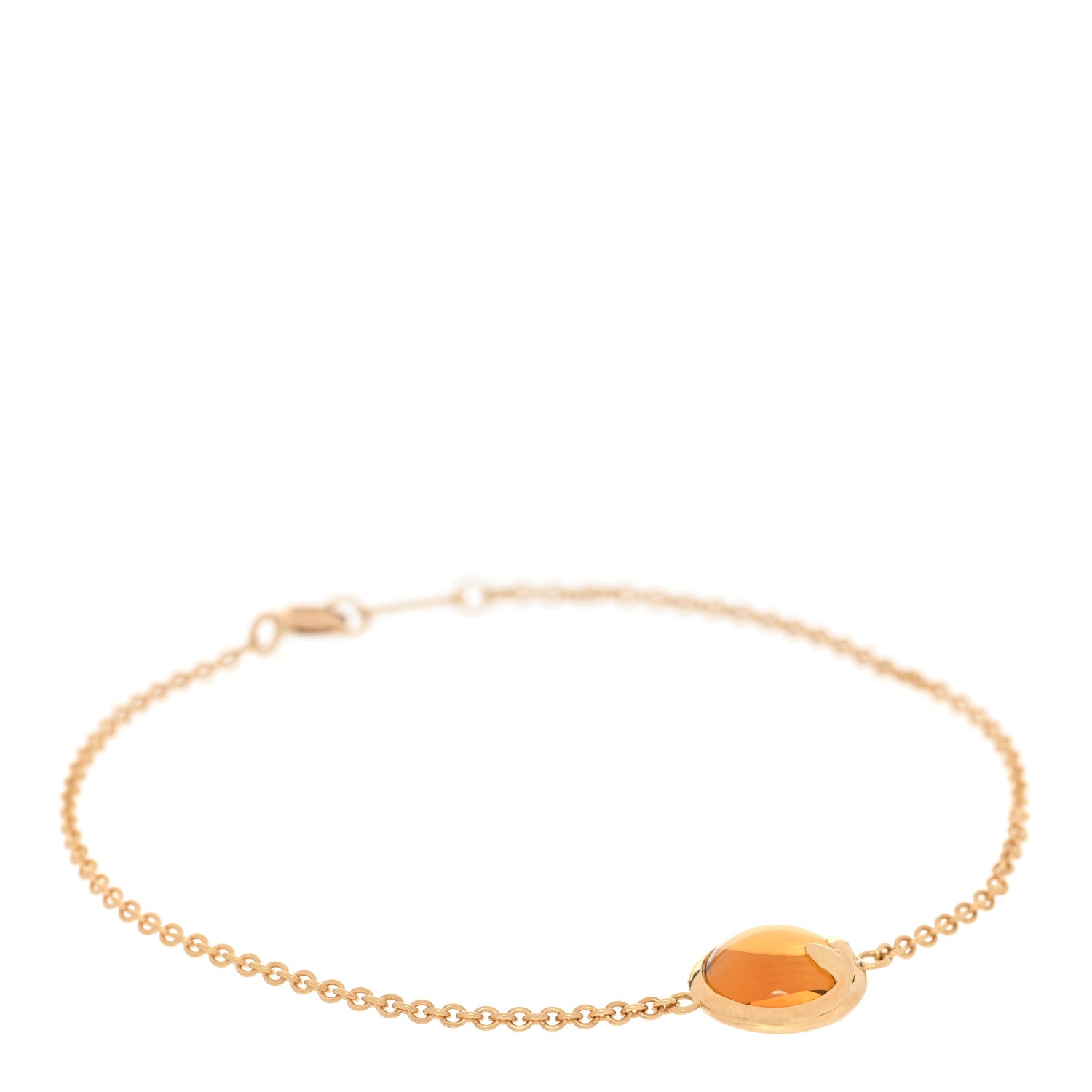 Tiffany 18K Yellow Gold Citrine Paloma Picasso Olive Leaf Bracelet 1 of 5