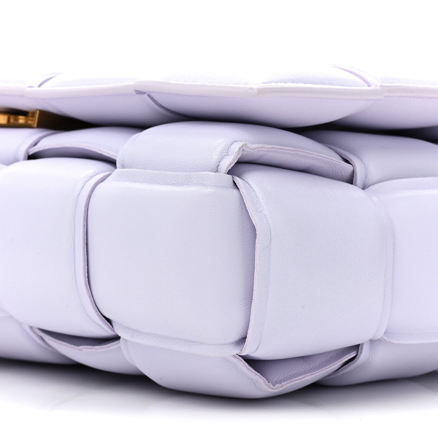 Nappa Maxi Intreccio Padded Cassette Crossbody Bag Mirth Washed