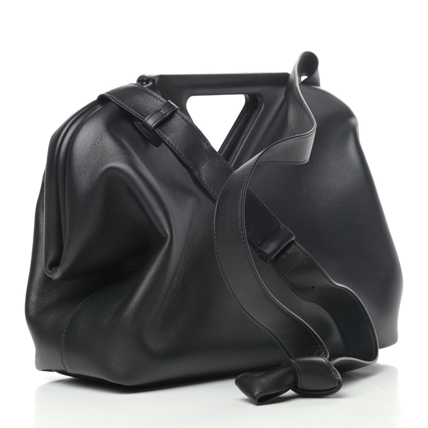 Bottega Veneta Calfskin Small The Point Triangle Bag Black 2 of 6