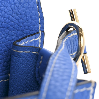 Hermes Taurillon Clemence Sac Roulis 23 Bleu Hydra 11 of 14