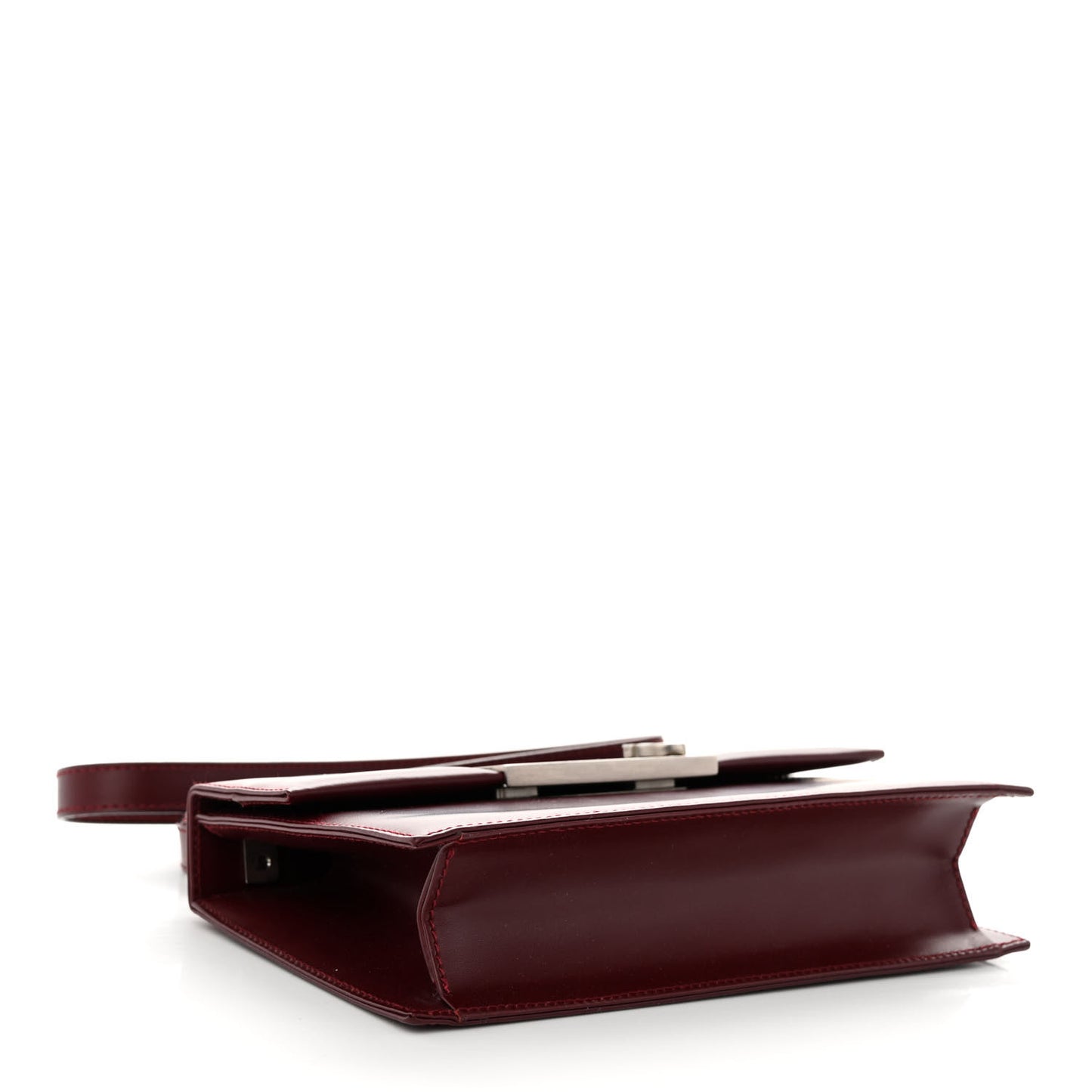 Calfskin Gancio Shoulder Bag Burgundy