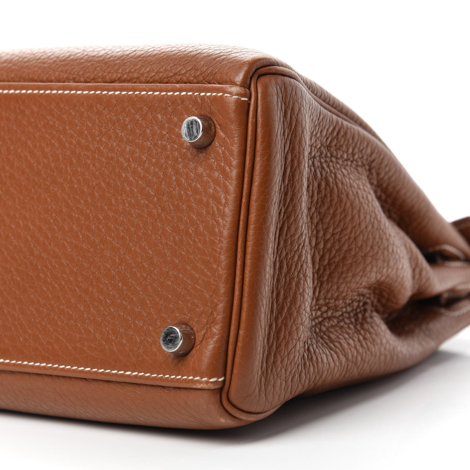Hermes Taurillon Clemence Kelly Retourne 32 Gold 7 of 13