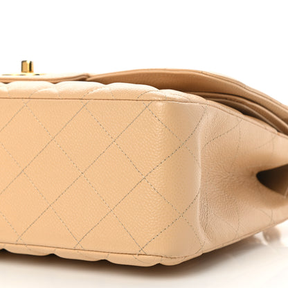 Chanel Caviar Quilted Jumbo Double Flap Beige Clair 10 of 13