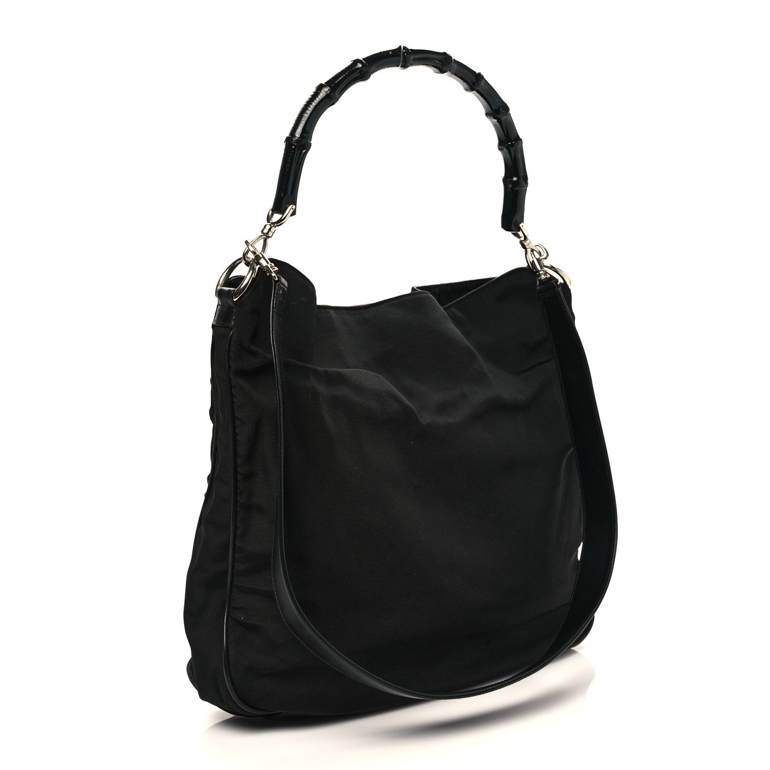 Gucci Nylon Bamboo Top Handle Tote 2 of 9