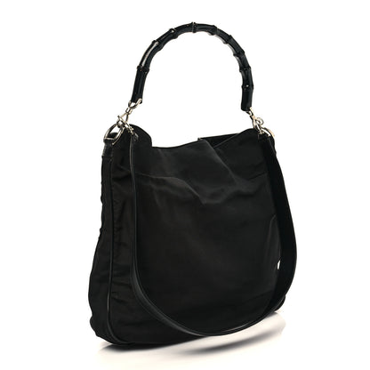 Gucci Nylon Bamboo Top Handle Tote 2 of 9