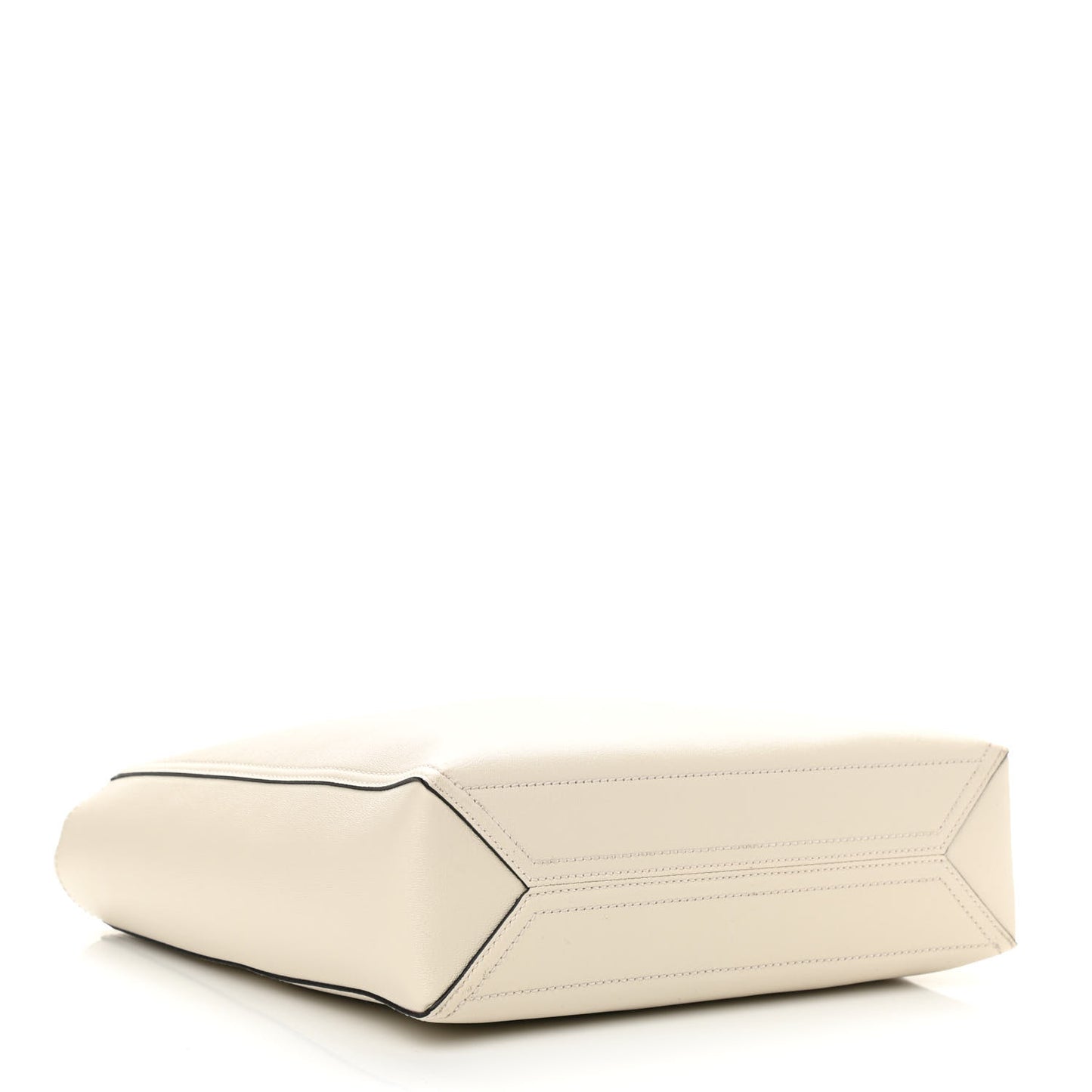 New Sakai Calfskin Lux Small Dahlia Tote Mystic White