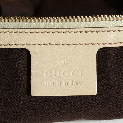 Gucci Calfskin Web Britt Medium Hobo Off White 6 of 8
