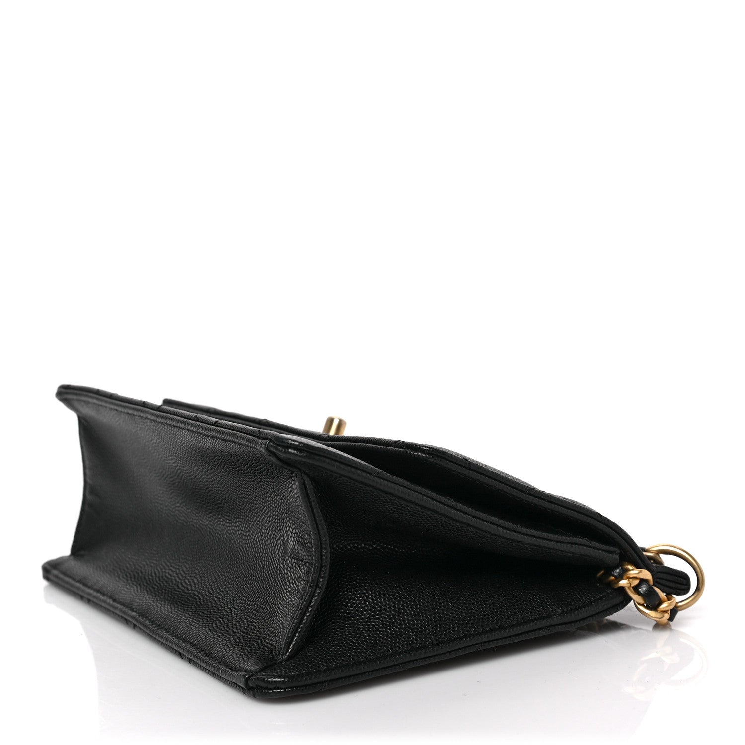 Chanel Caviar Quilted Small Chain Frame Flap Black 9 of 9