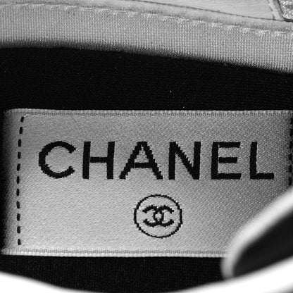 Chanel Calfskin CC Sneakers 37 Black 8 of 10