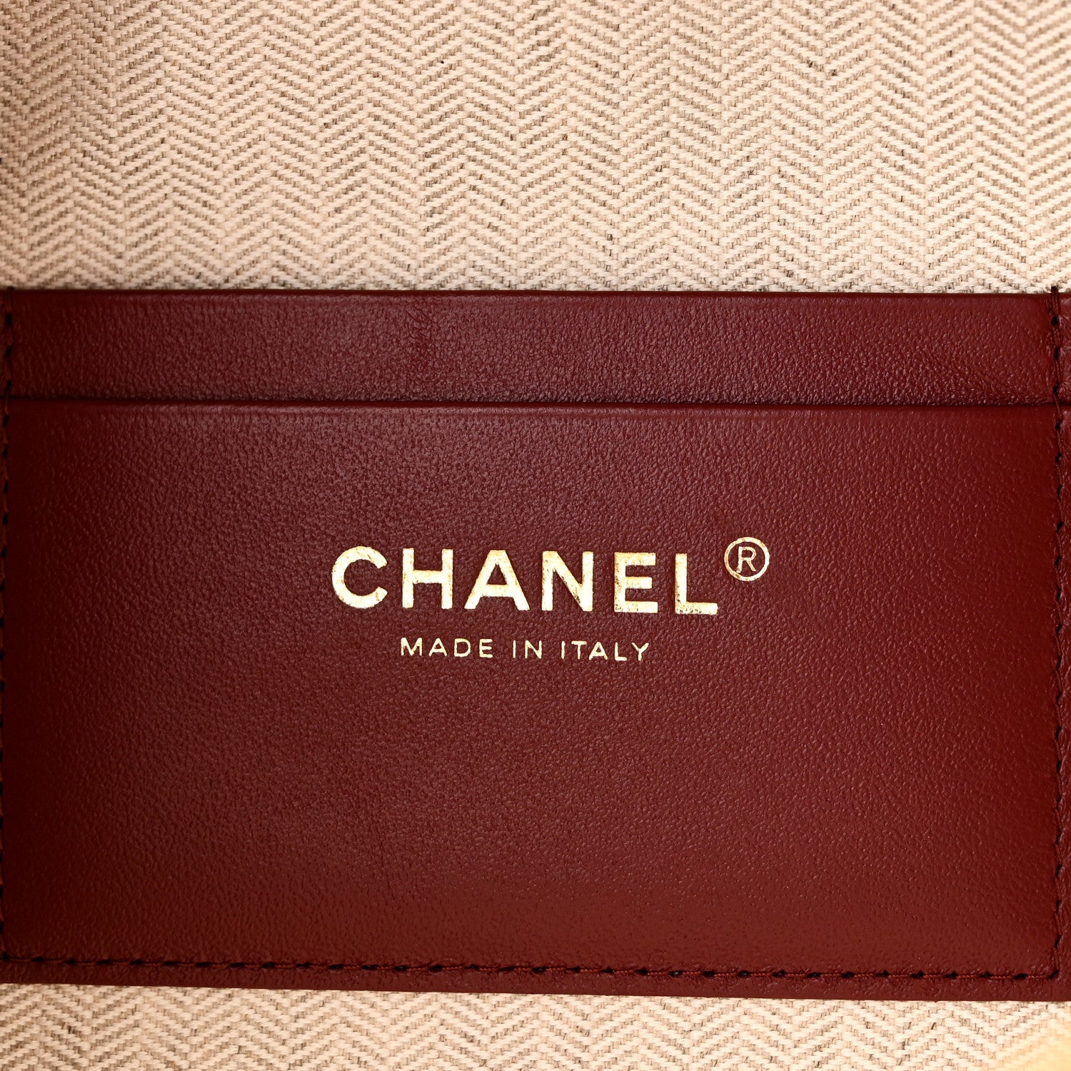 Chanel Suede Calfskin Large Trapeze Large Top Handle Slim Vanity With Chain Beige 6 of 10