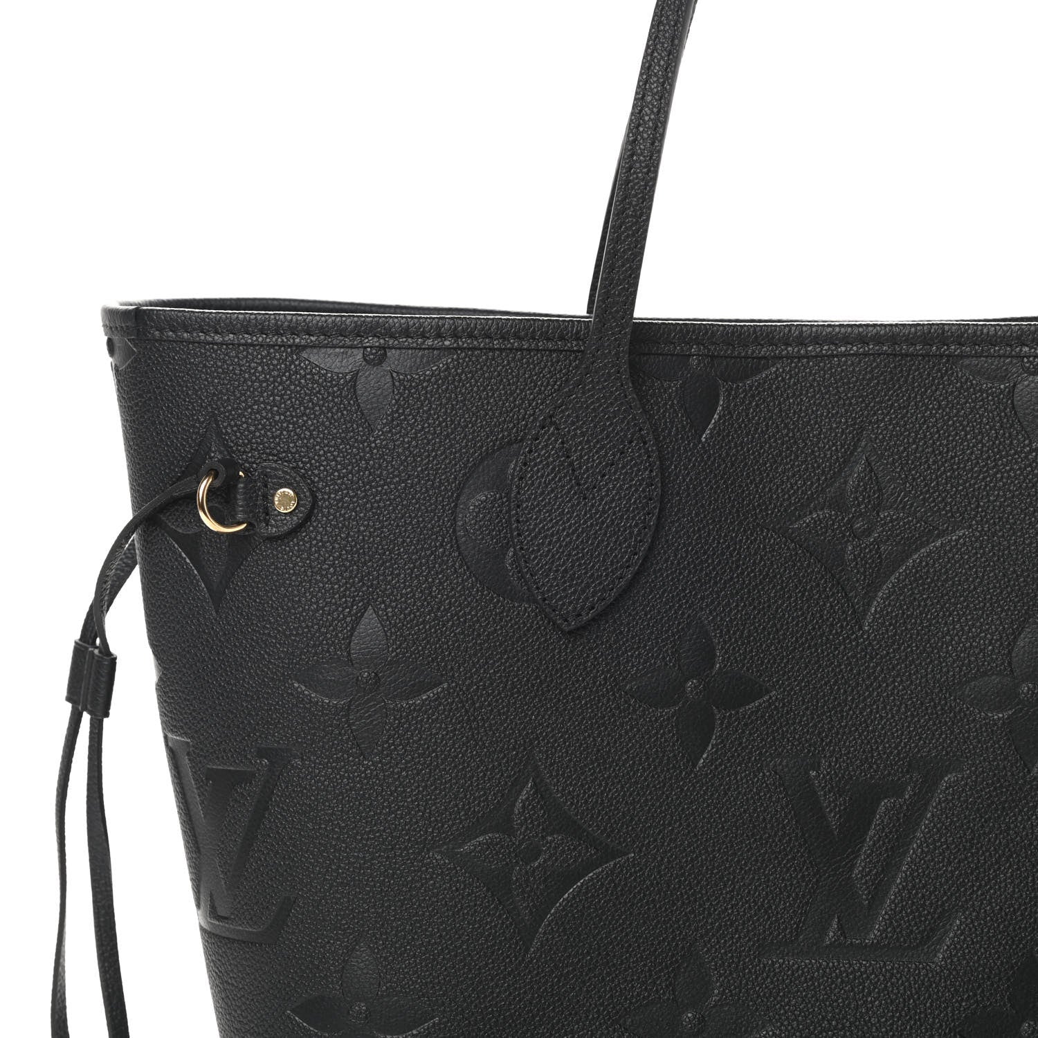 Louis Vuitton Empreinte Monogram Giant Neverfull MM Black 9 of 12