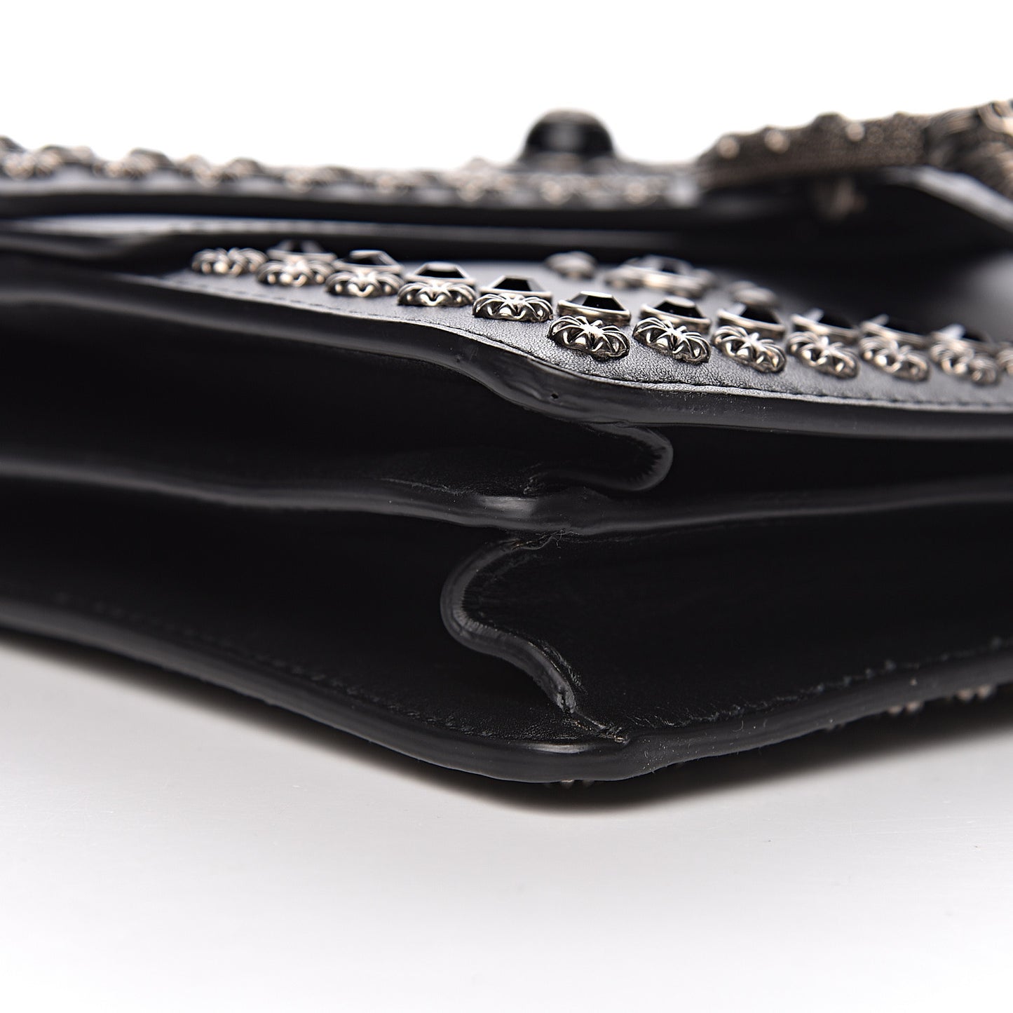 Calfskin Studded Small Dionysus Shoulder Bag Black