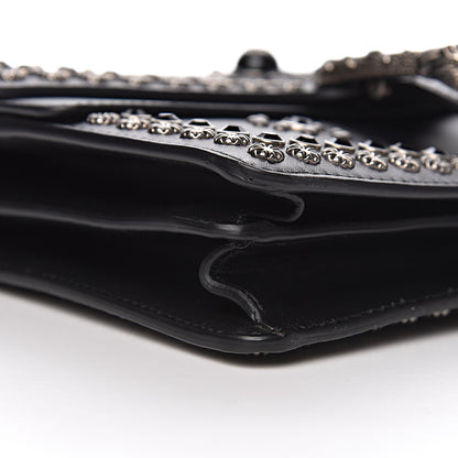 Gucci Calfskin Studded Small Dionysus Shoulder Bag Black 10 of 14