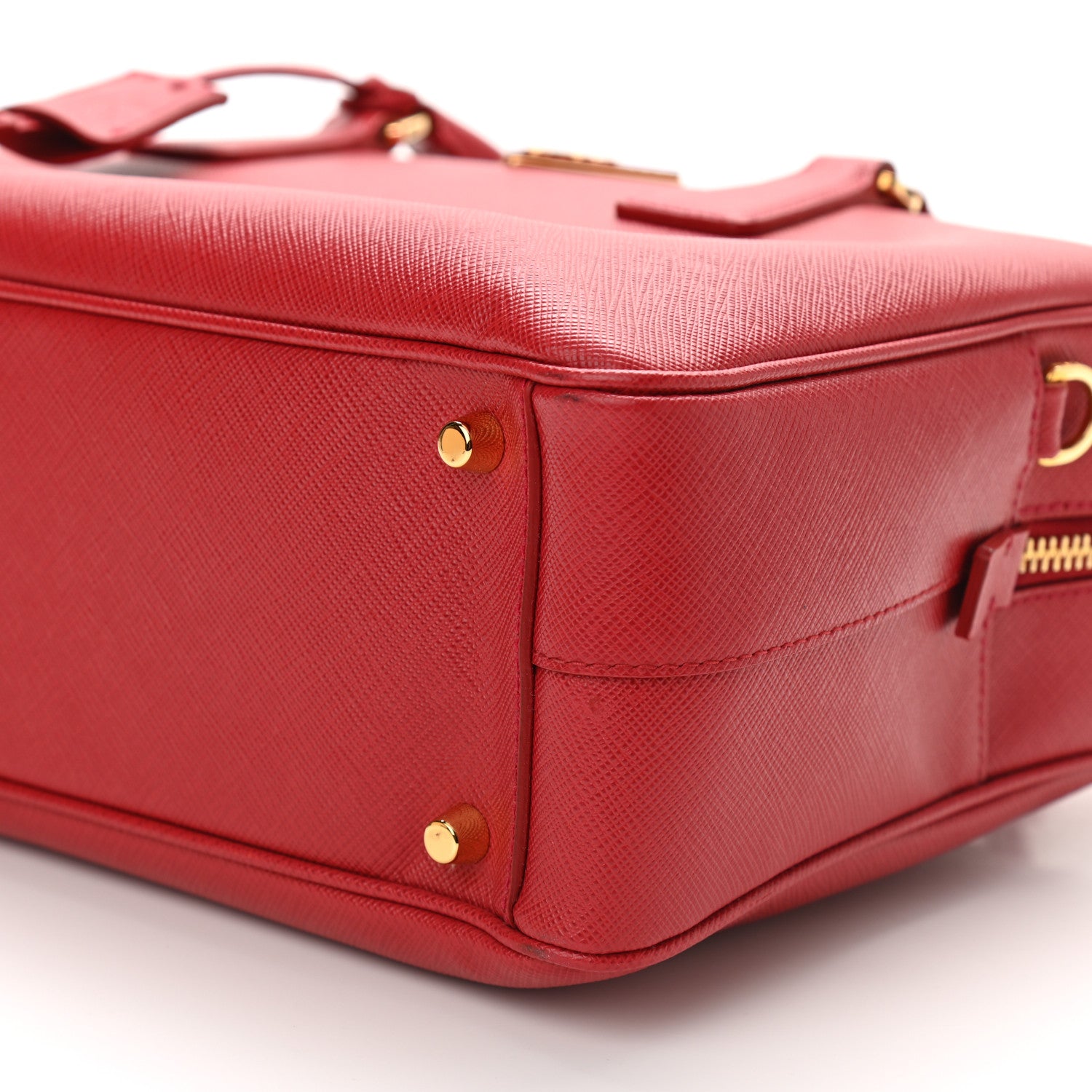 Prada Saffiano Lux Bowler Fuoco 9 of 9