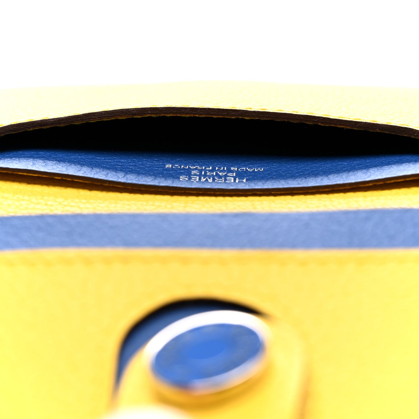 Evercolor Verso RMS Card Holder Jaune De Naples Bleu France