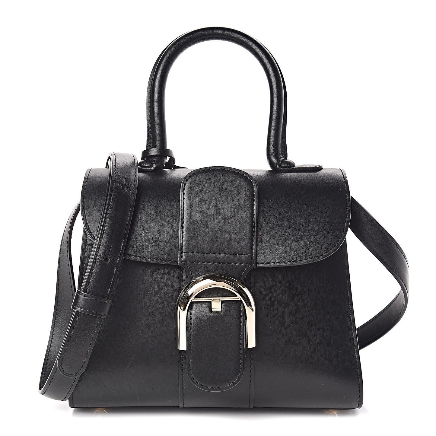 Calfskin Mini Brillant Satchel Black