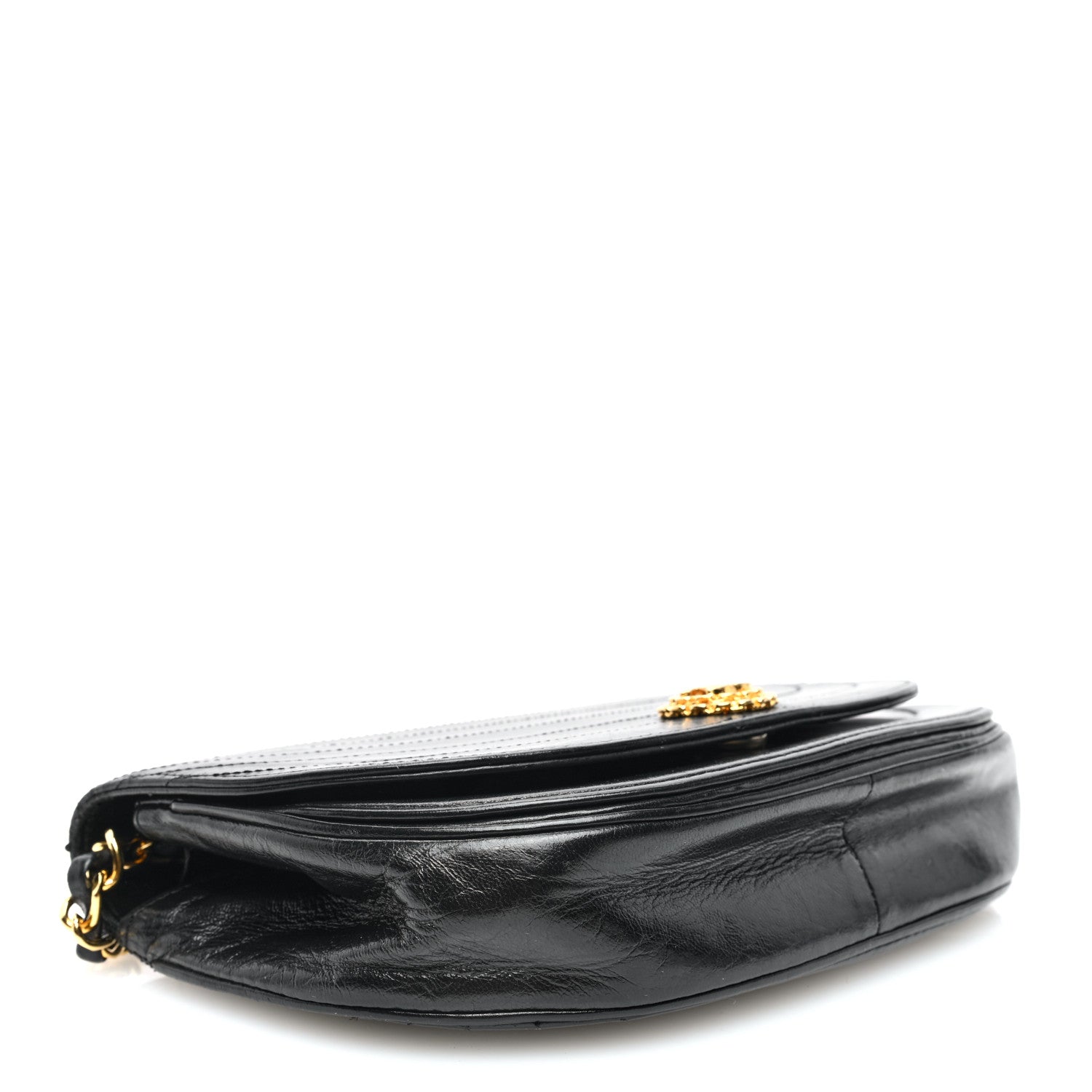 Chanel Lambskin Ribbon Stitched Small Single Flap Black 4 of 10