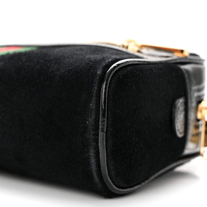 Gucci Suede Small Ophidia Belt Bag 85 34 Black 10 of 10