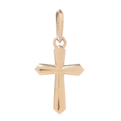 David Yurman 18K Yellow Gold Roman Cross Amulet Pendant 1 of 2