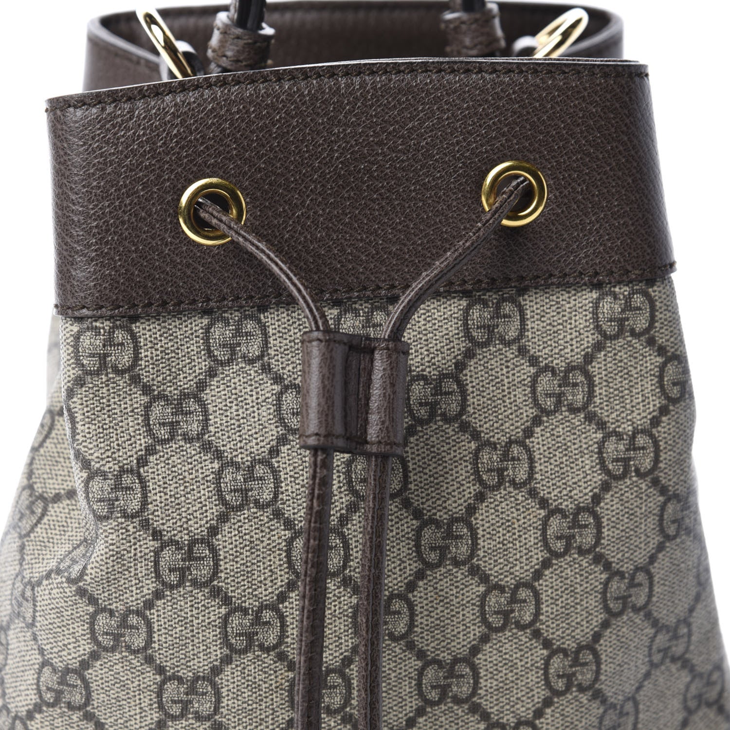 Gucci GG Supreme Monogram Web Small Ophidia Bucket Bag Brown 11 of 11