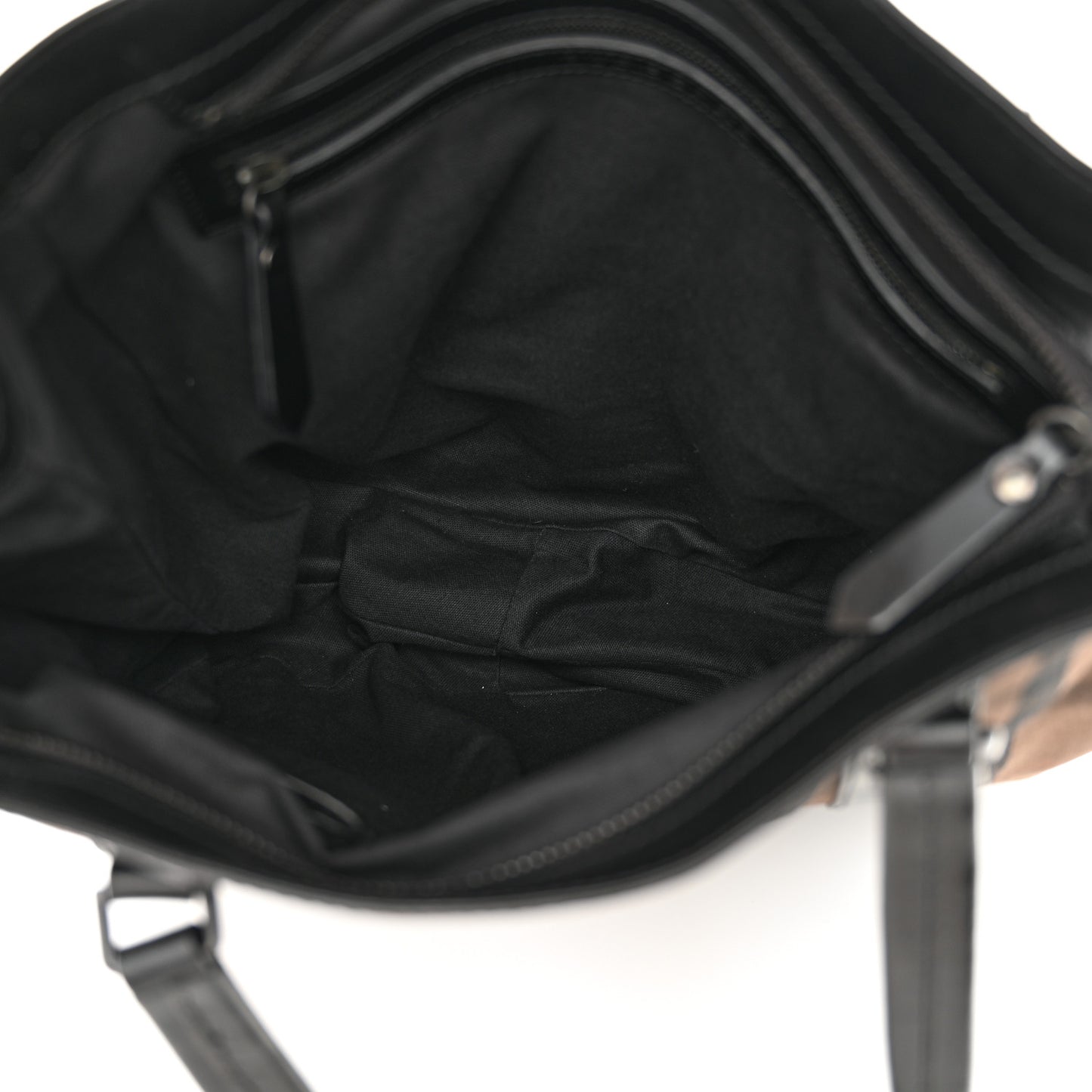 Canvas Vintage Check Tote Black