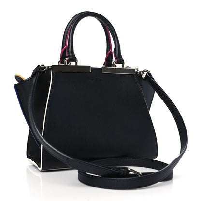 Fendi Vitello Dolce Mini 3Jours Tote Black 3 of 9