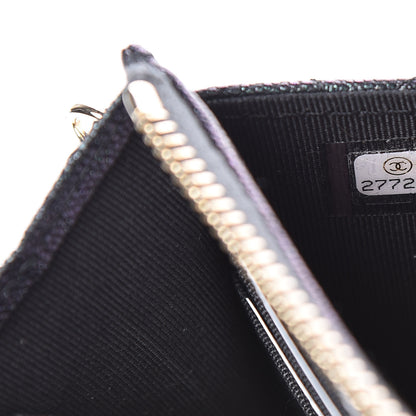 Chanel Iridescent Caviar Quilted Classic Pouch With Handle Black 7 of 10