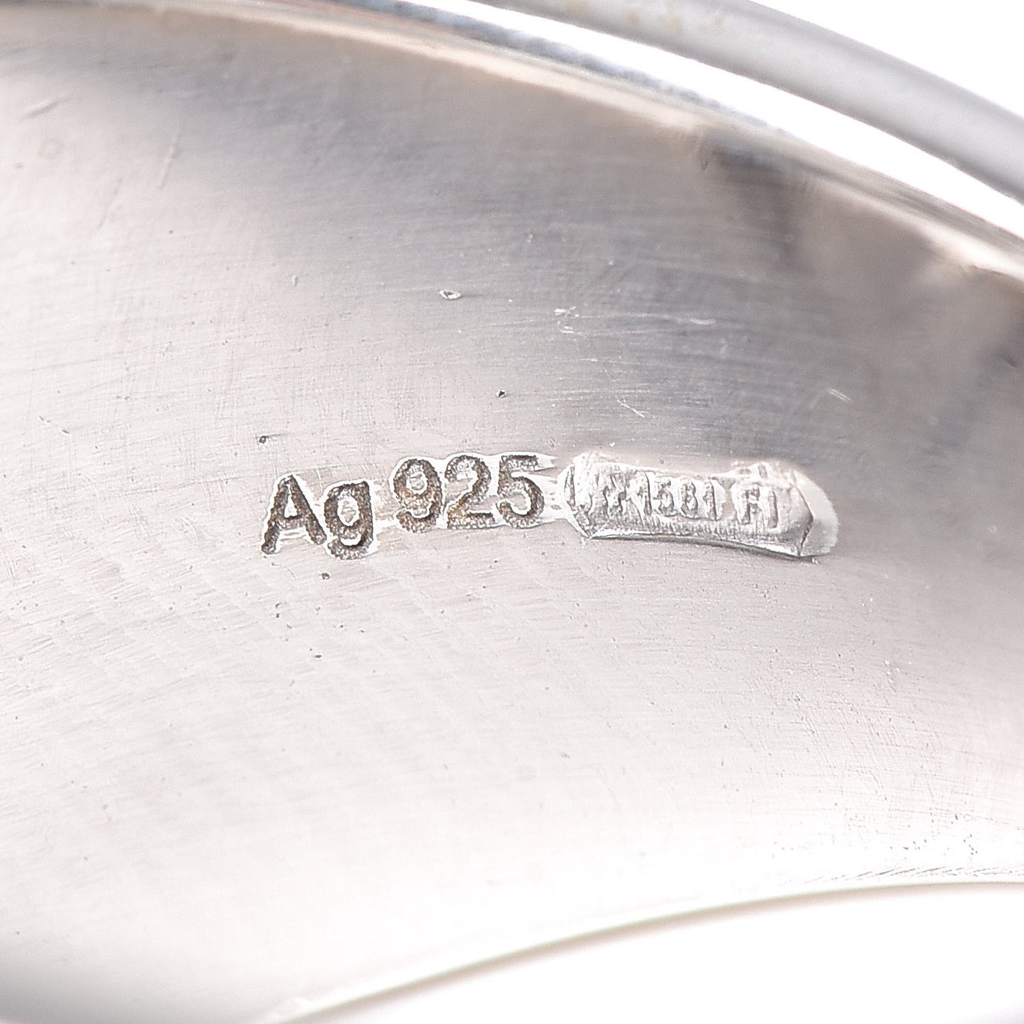 Sterling Silver Interlocking G Signet Ring 52 6