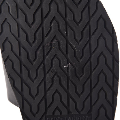Saint Laurent Calfskin Monogram Jimmy Joan Slide Sandals 41 Black 9 of 9