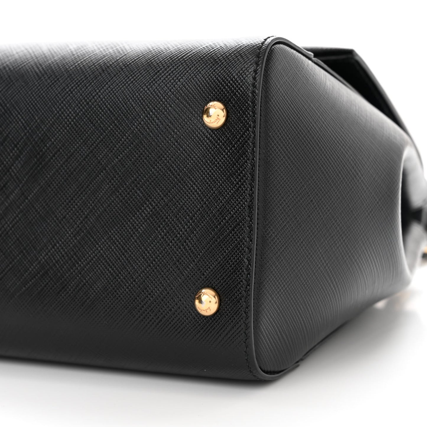 Saffiano Carrie Shoulder Bag Black