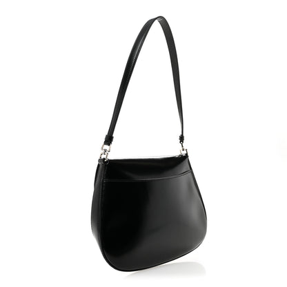 Prada Spazzolato Cleo Flap Shoulder Bag Black 3 of 11