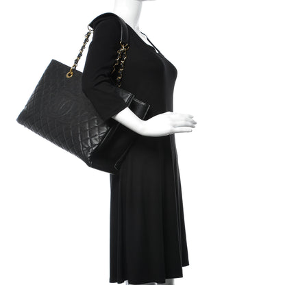 Chanel Caviar Quilted XL Grand Shopping Tote GST Black 2 of 9