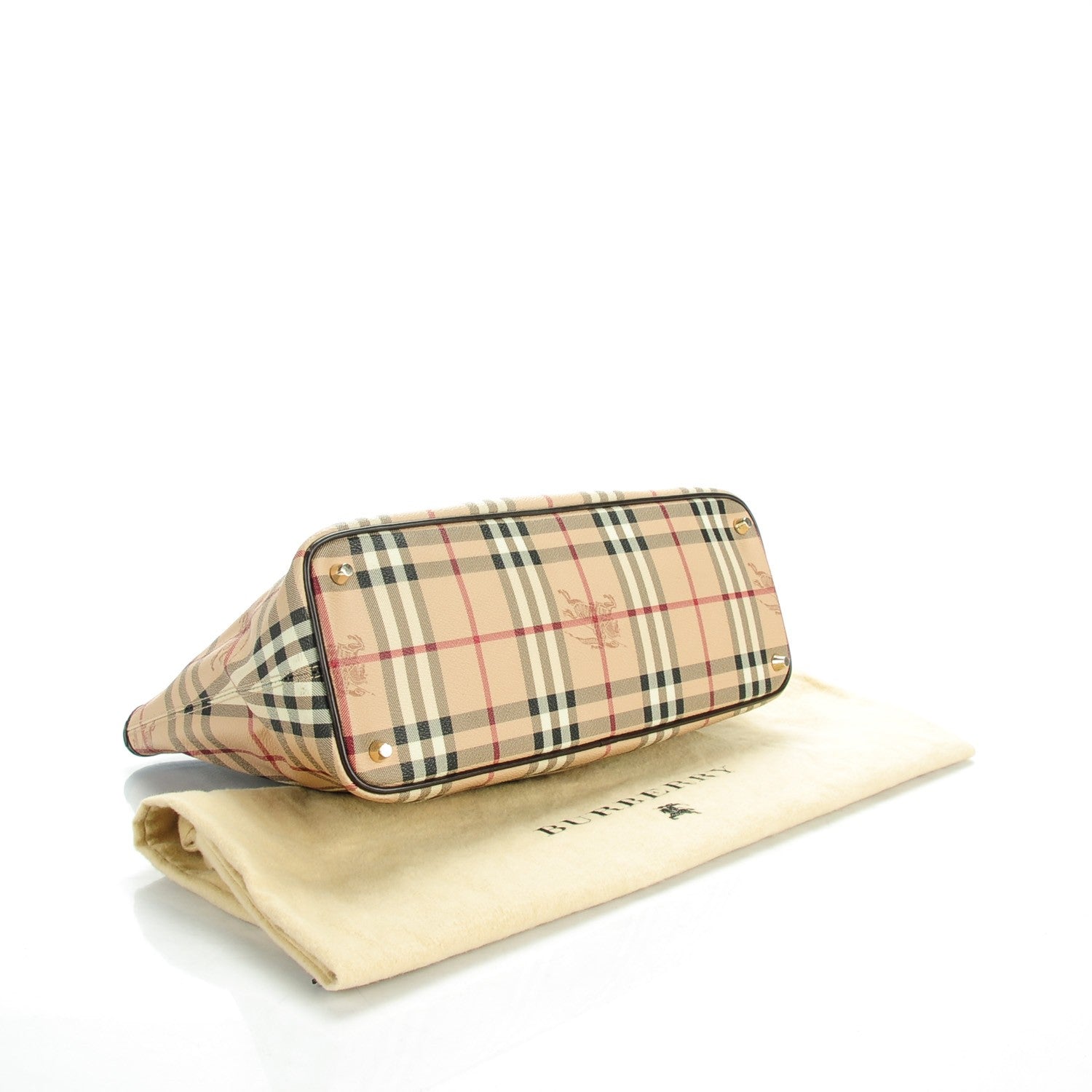 Burberry Haymarket Check Medium Regent Tote Chocolate 4 of 8