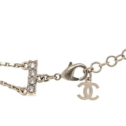 Chanel Pearl Crystal CC Star Choker Necklace Gold 4 of 5