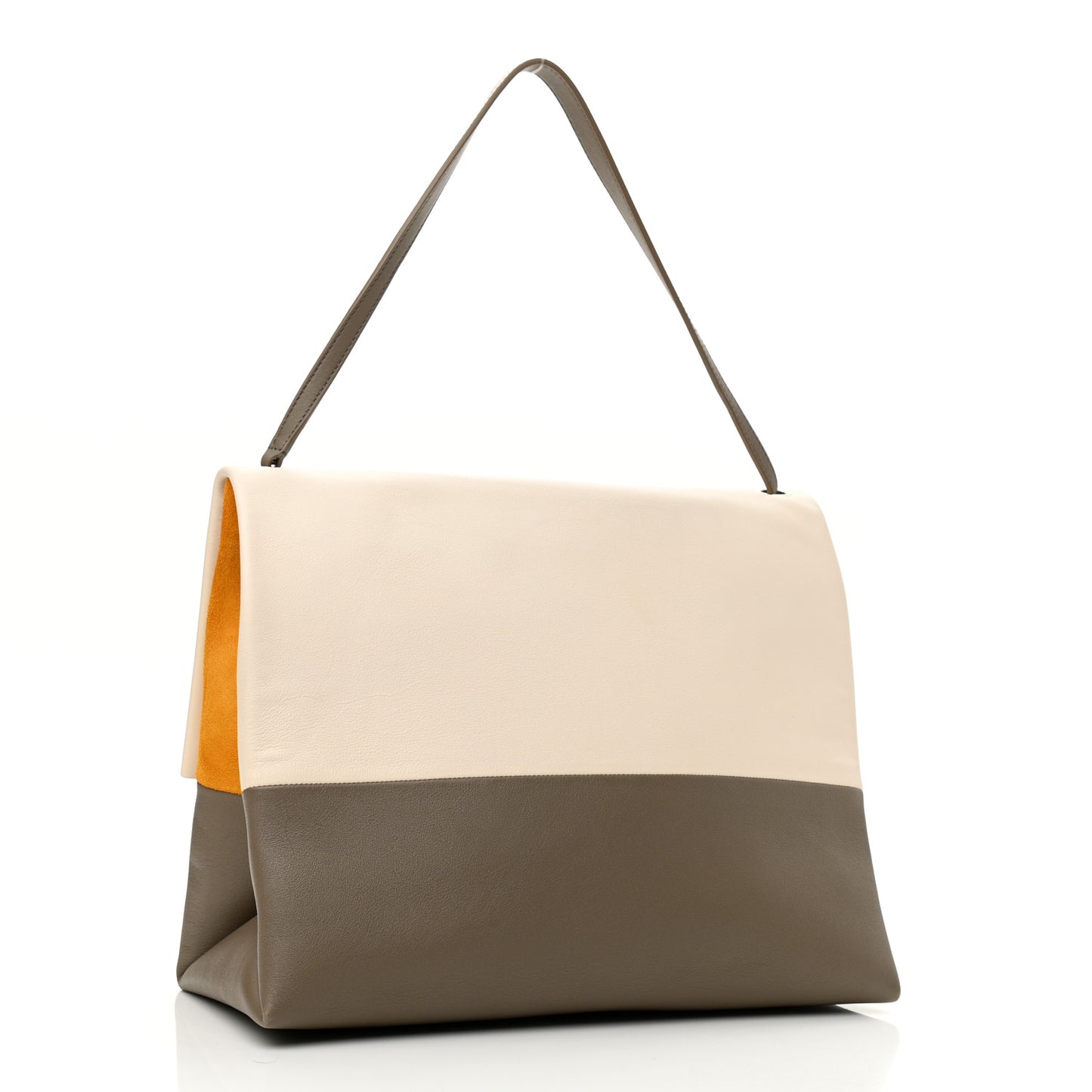 Calfskin All Soft Shoulder Bag Cream