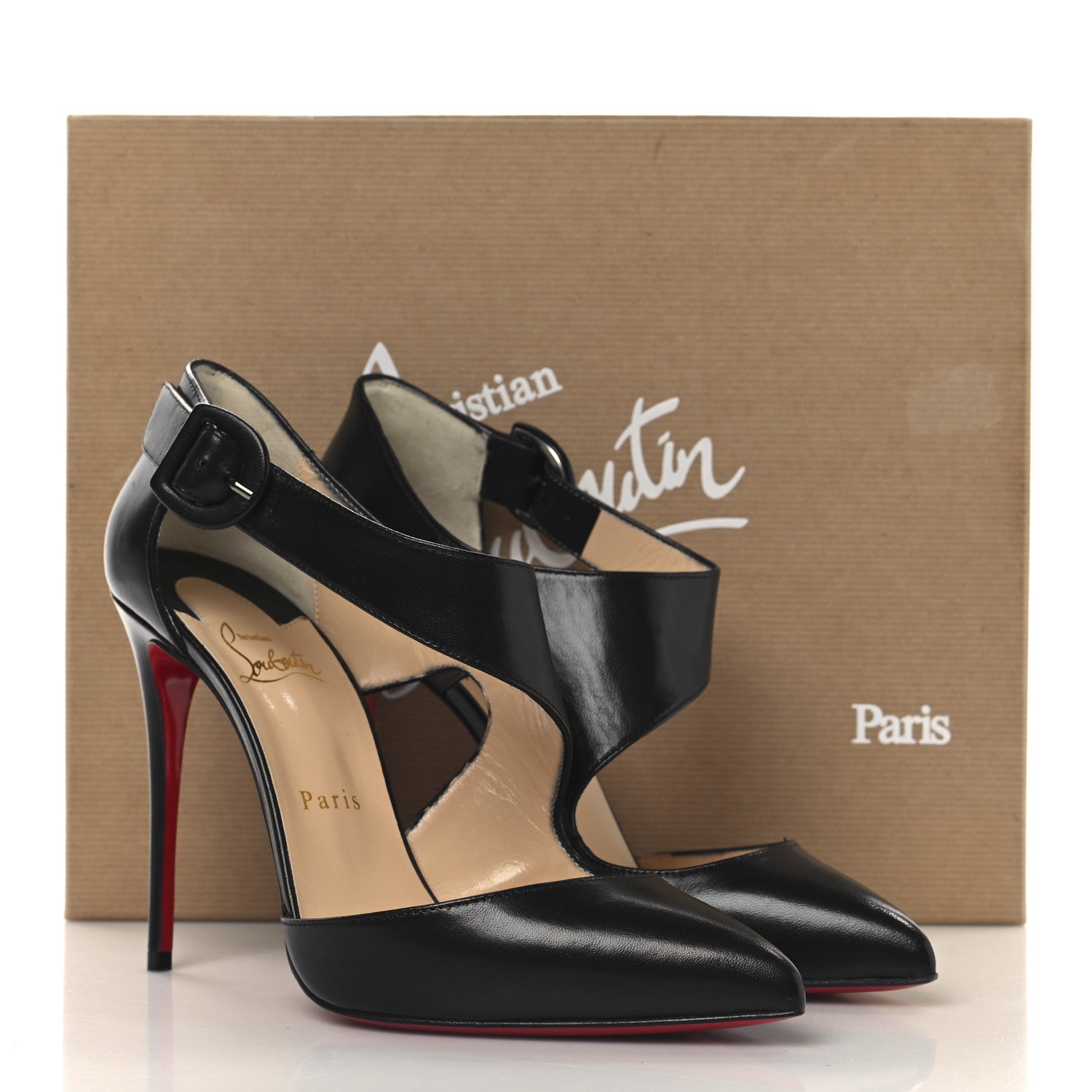 Christian Louboutin Shiny Nappa Sharpeta 100 Pumps 39 Black 18 of 18