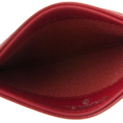 Chanel Caviar Quilted Card Holder Red 5 of 8