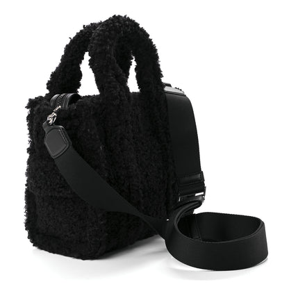 Marc Jacobs Polyester Cotton Mini The Teddy Traveler Tote Bag Black 3 of 9